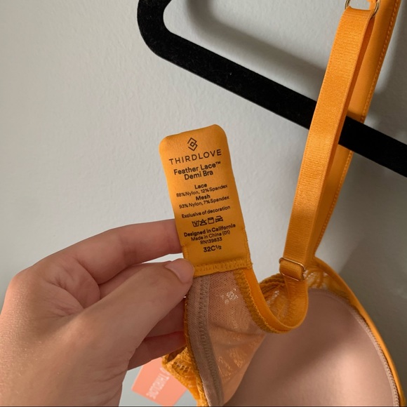 ❗️Sold❗️HOST PICK • ThirdLove • Lace Demi Bra • Sunflower - Picture 7 of 11